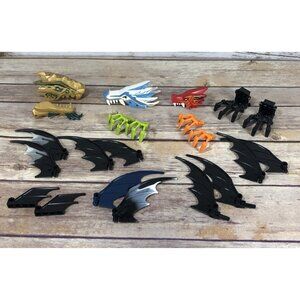 LEGO Dragon Heads Wings Jaws Talons Pieces Parts Lot Bulk Creatures Beast
